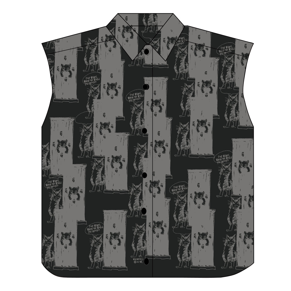 ノースリーブシャツ F 君なら 黒