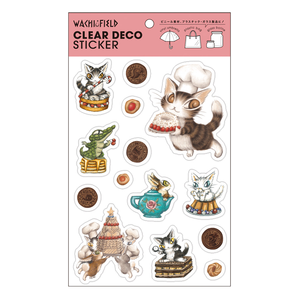【予約】クリアデコステッカー お菓子
