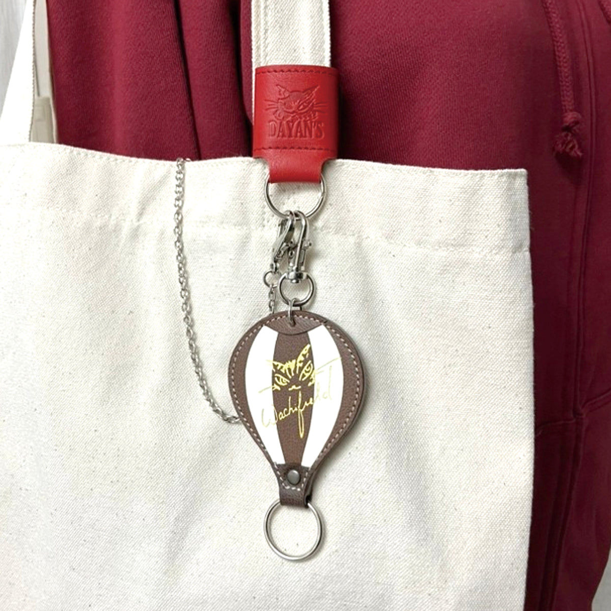 チャームホルダーワイド 茶