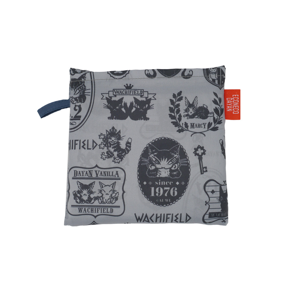 エコネコバッグ 紋章・グレー