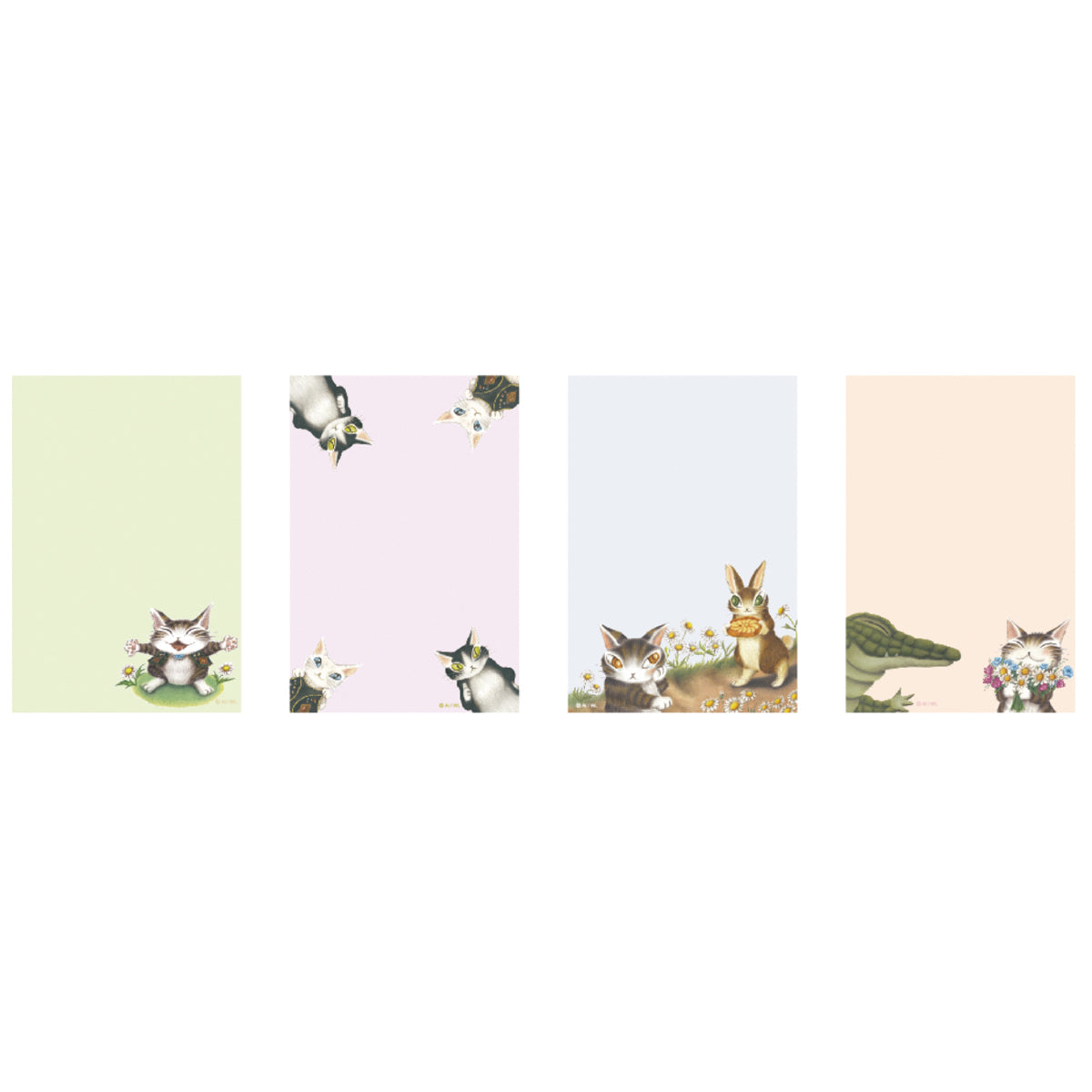 【予約】パタパタメモ うんのいいねこ