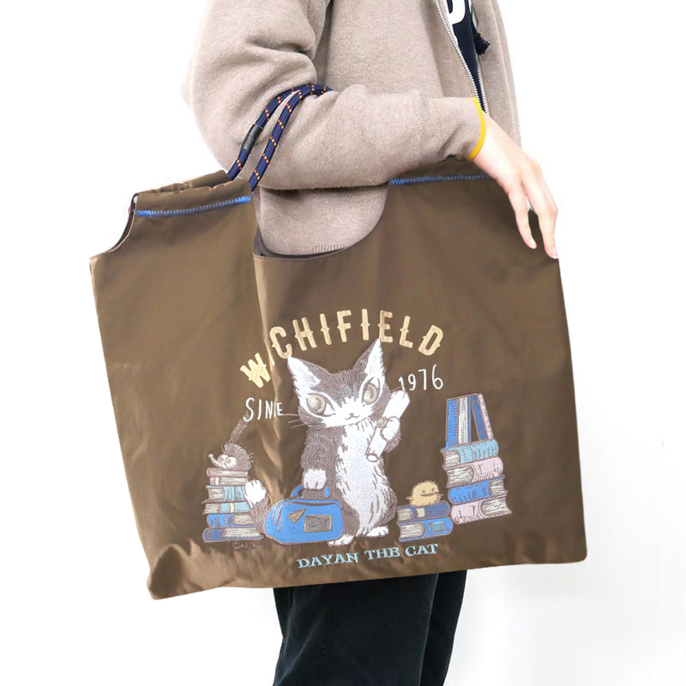 【予約】刺繍トート 旅するBABY・茶