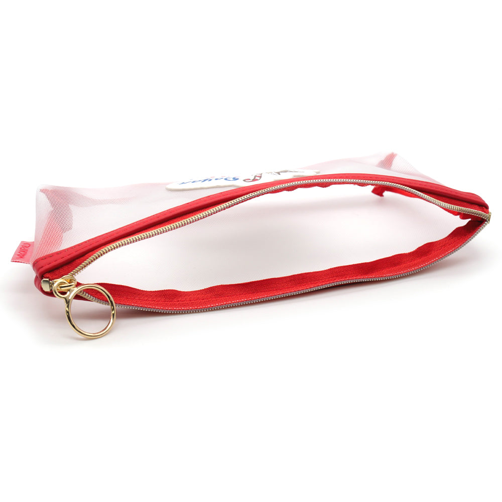 メッシュ横長ポーチ キャンディ