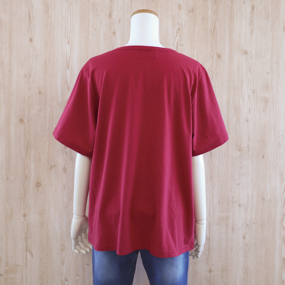 プレーン T L コーヒー 赤