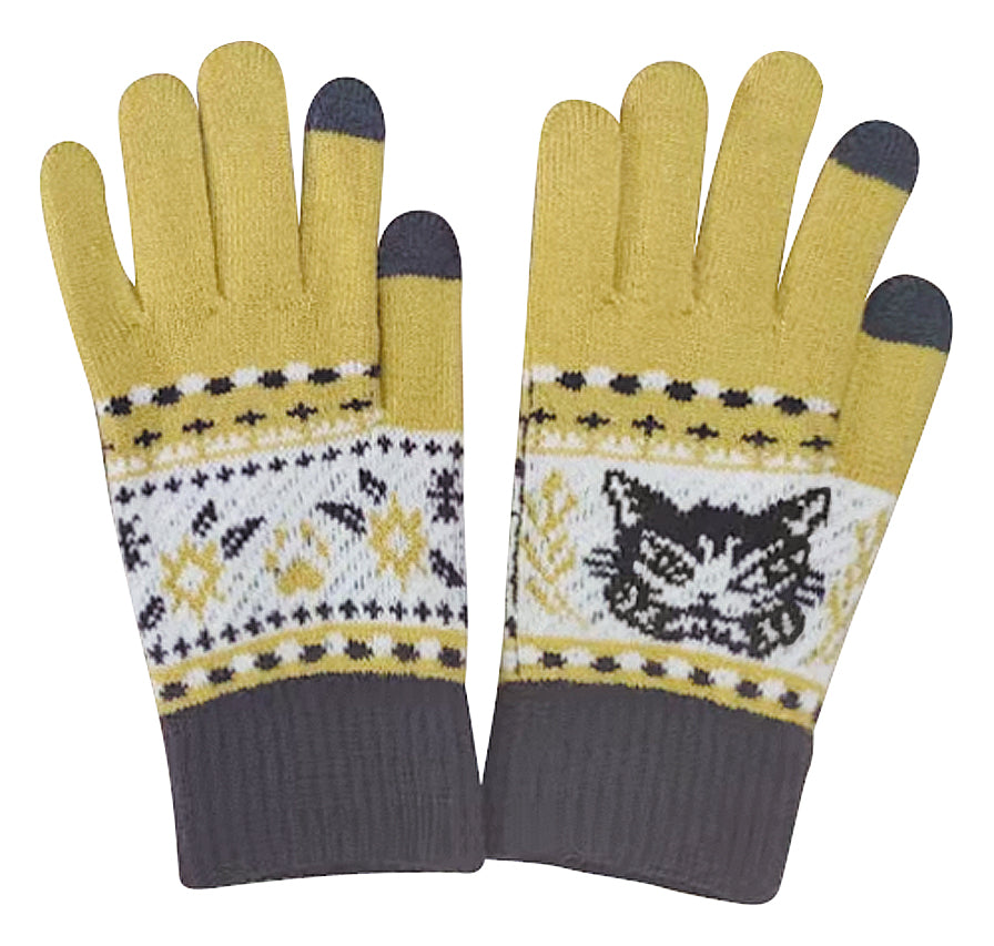 ジャガード手袋 メヒコ・黄