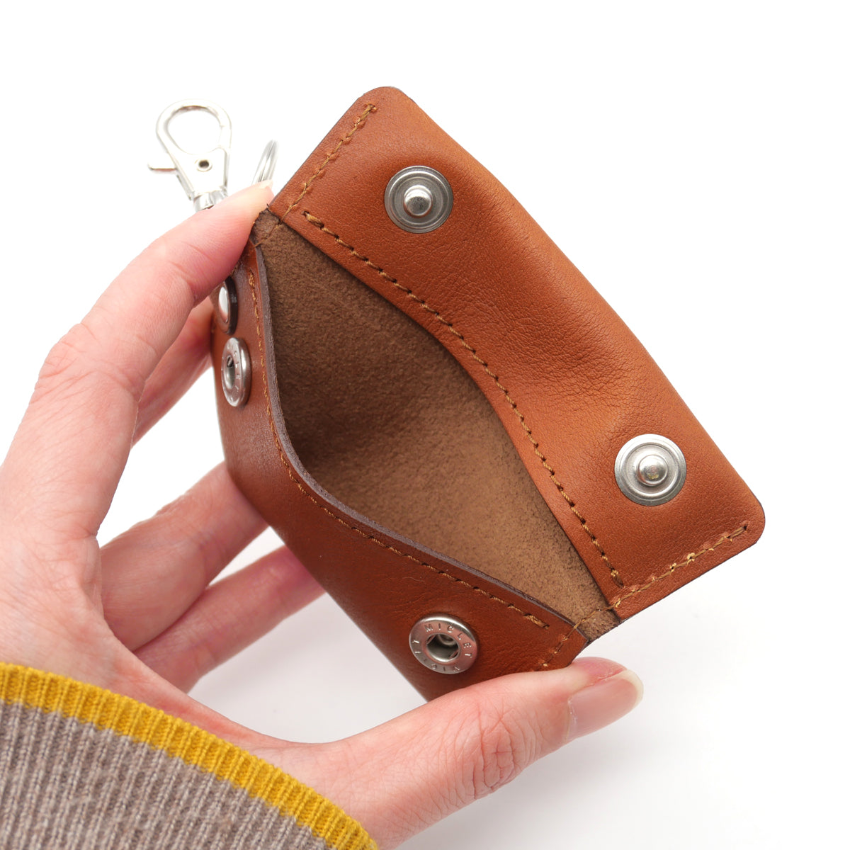 片手に収まるマルチキー 茶