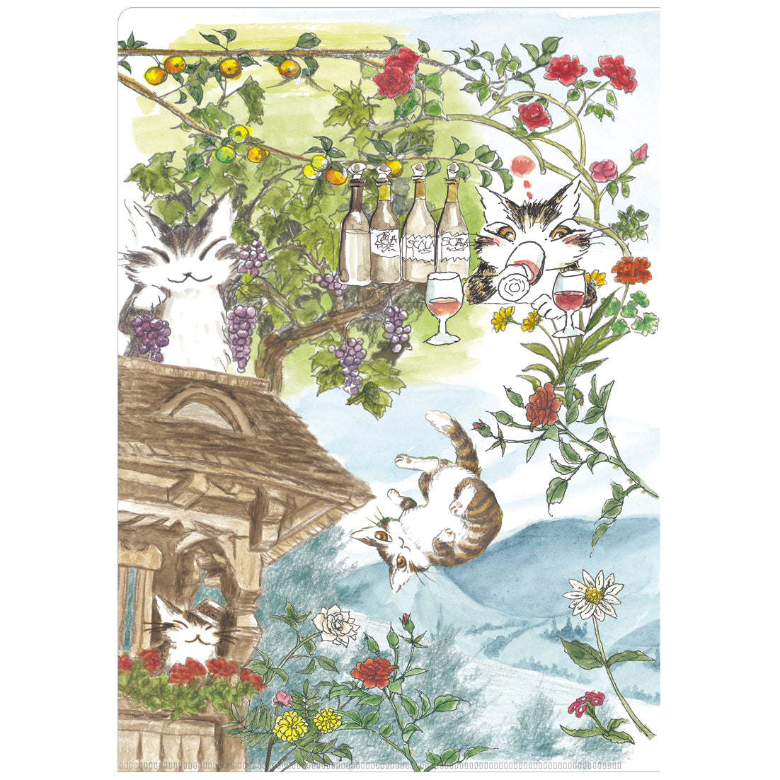 A4クリアファイル 東欧コラージュ