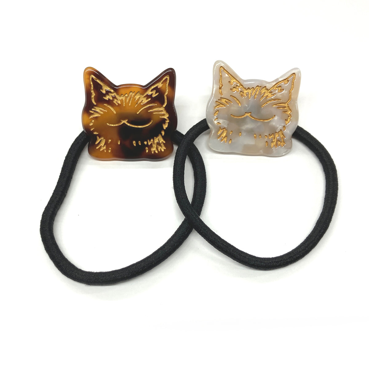 猫ヘアゴム2P にこにこ