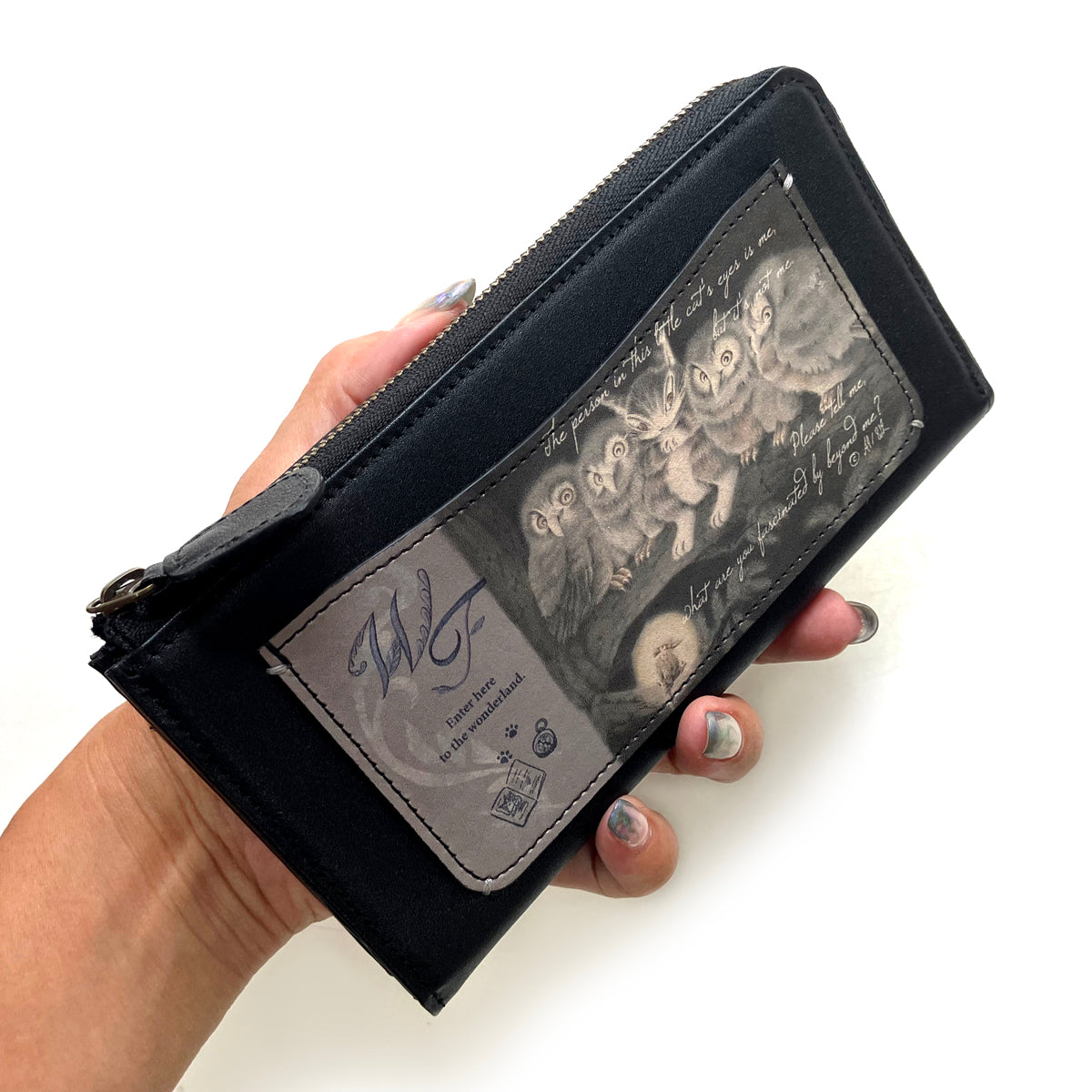 【予約】スマートL字財布 ふくろう
