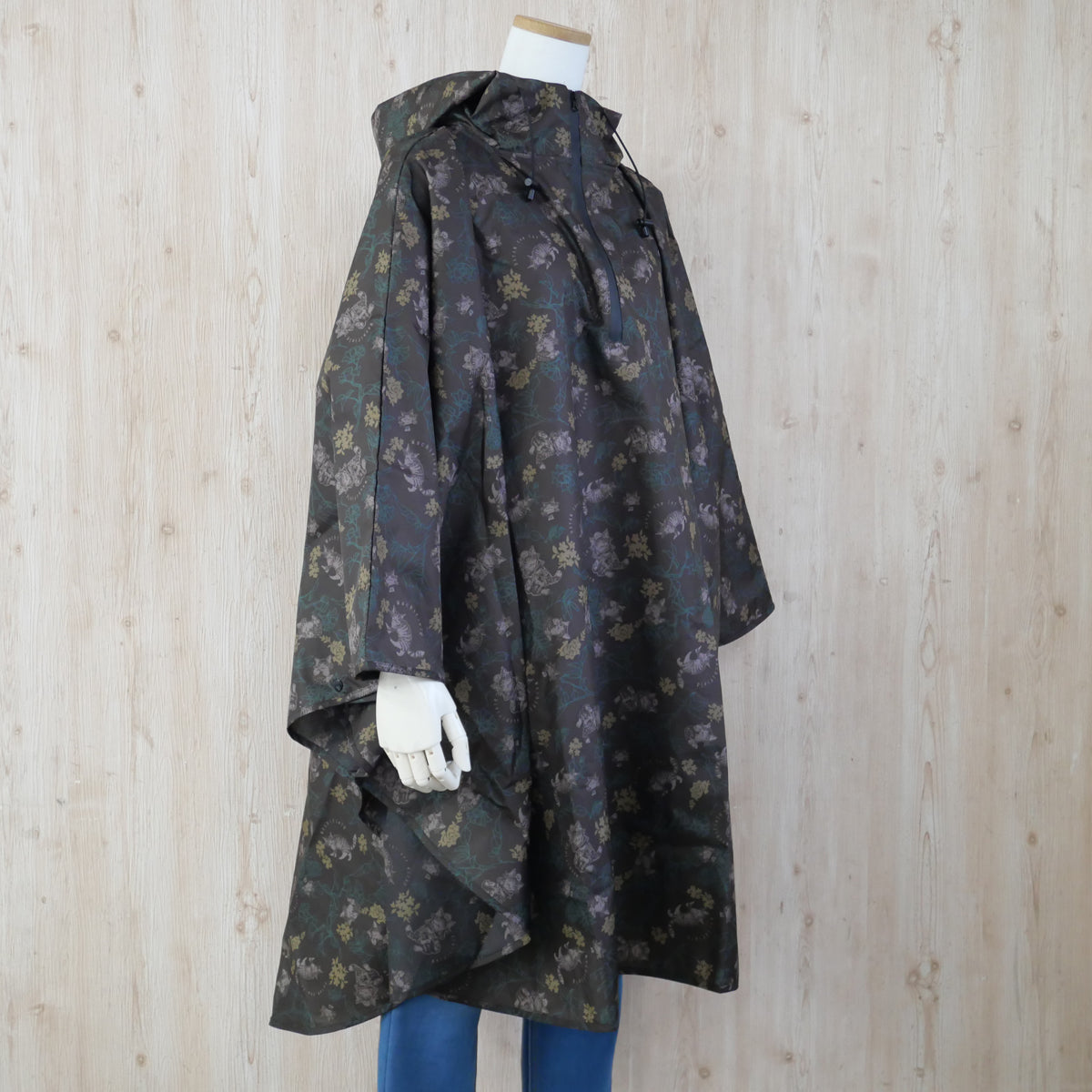 【予約】レインポンチョ 草花スケッチ