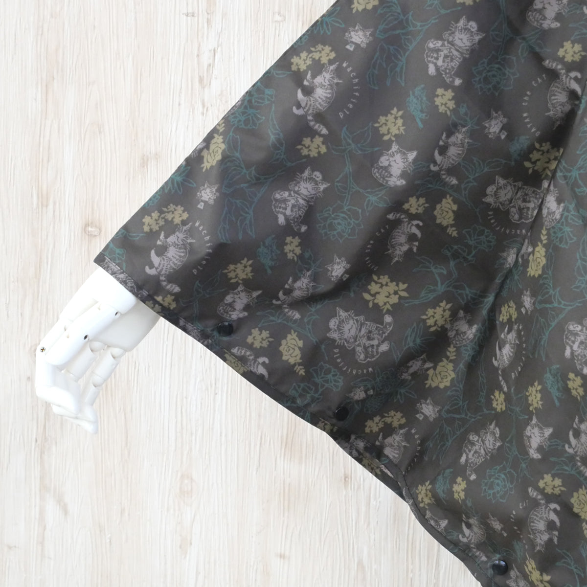 【予約】レインポンチョ 草花スケッチ