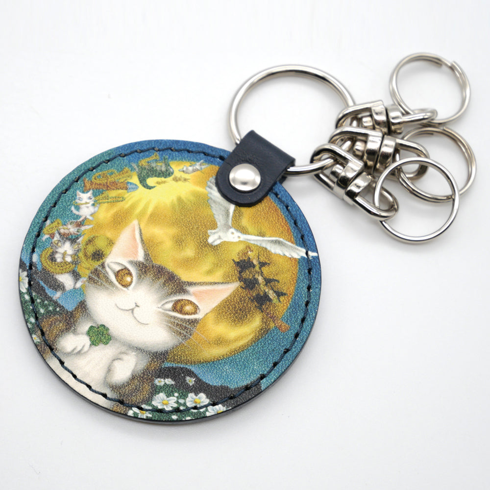 【予約】レザーキーホルダー7つのつきの夜