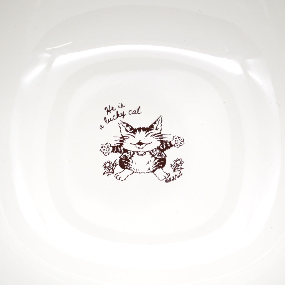 【予約】すくいやすいボウル うんのいいねこ