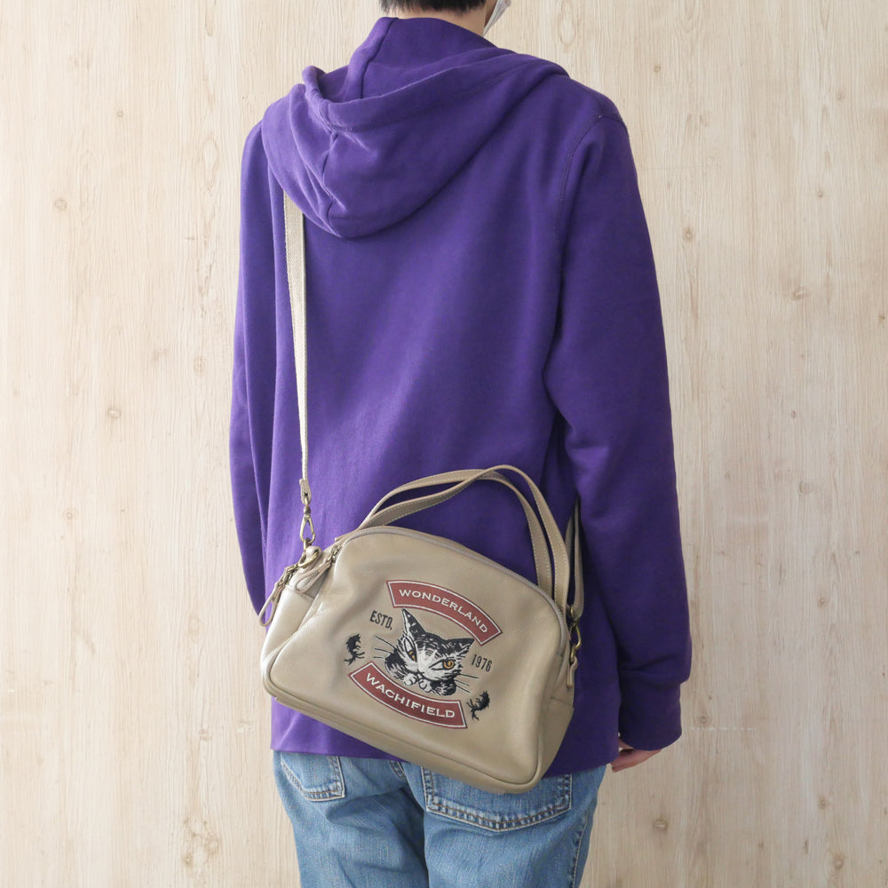 【予約】レザー刺繍ボストンショルダー