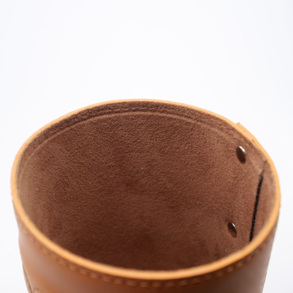 【予約】レザー肉球ペン立て キャメル