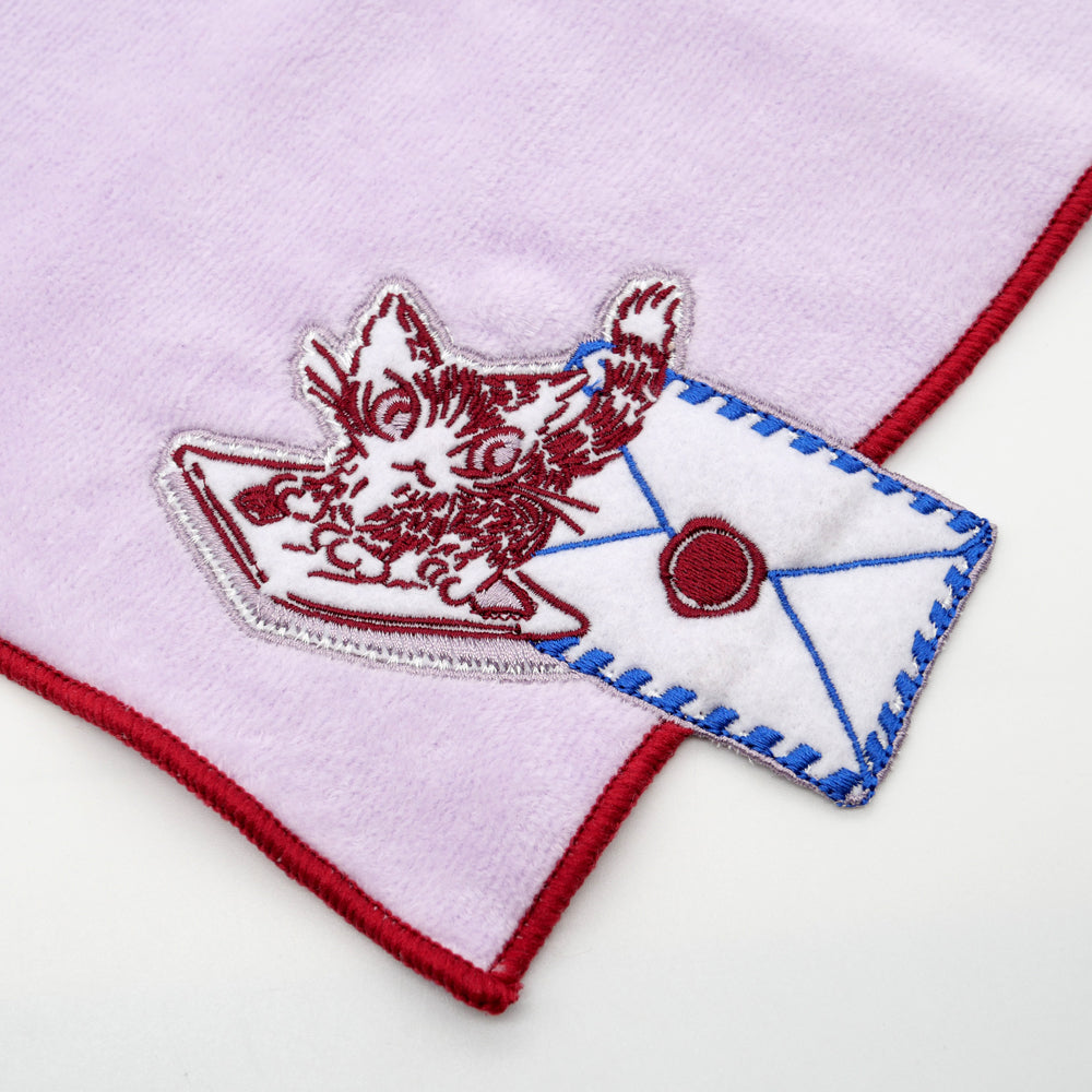 飛び出す刺繍タオルハンカチ お手紙