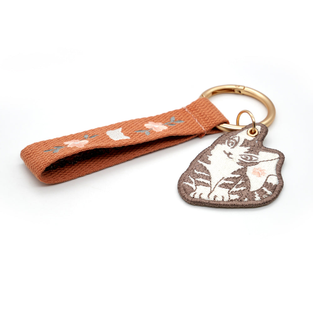 【予約】ワッペン刺繍チャーム おはな