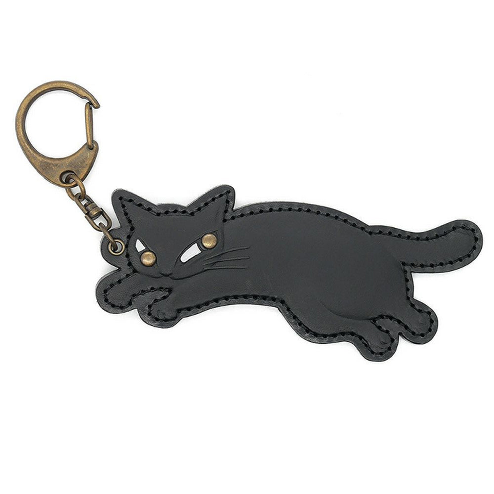 飛び猫CHIPキーホルダー#2 黒