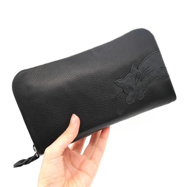 すごくやわらかチップ長財布 黒