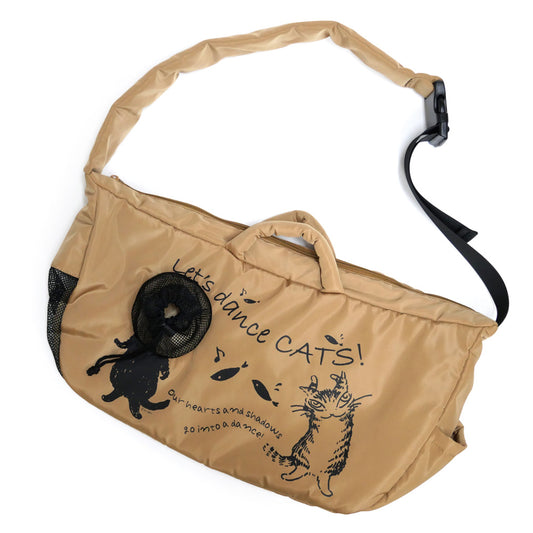 ダンス猫顔出しキャリーバッグ