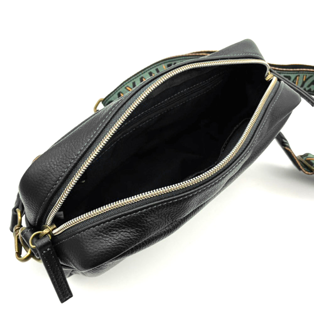 【予約】レザーダヤンミニショルダー３　BK