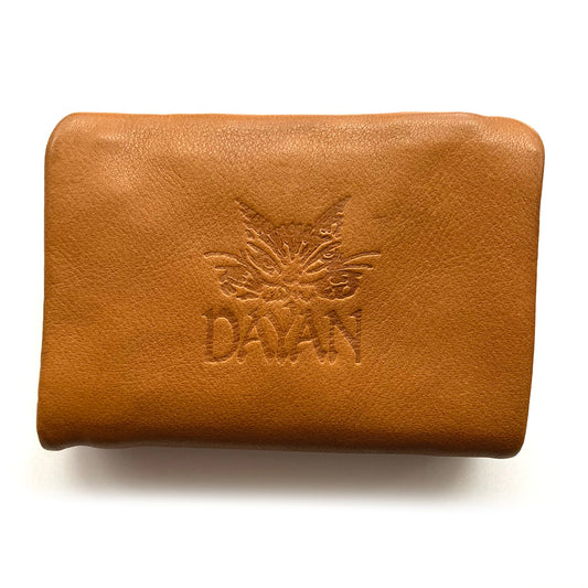 【予約】やわらかＤ折り財布　茶