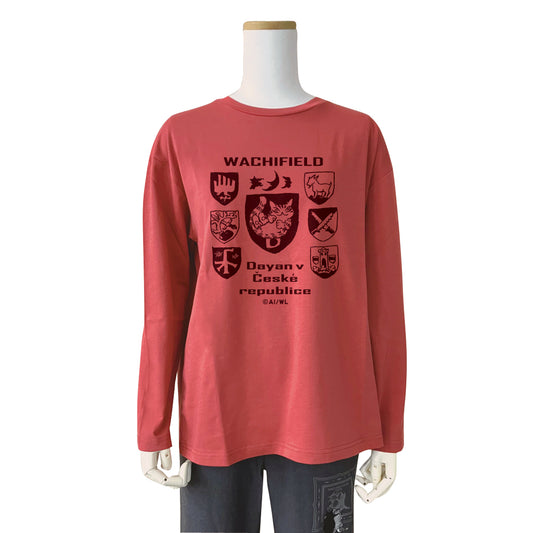 オーバー長袖T L　 チェコ　ルビー