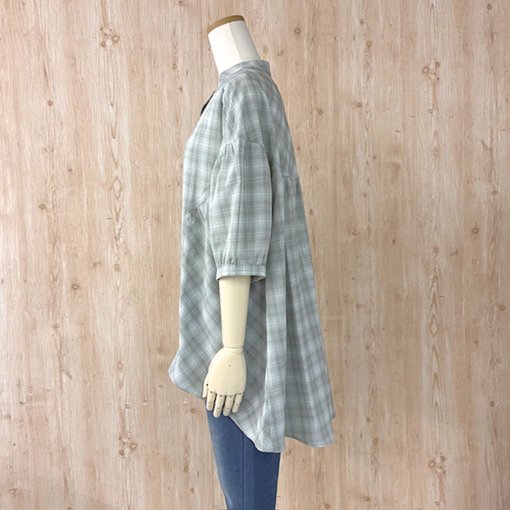 【予約】チェックなブラウス F　DAYAN
