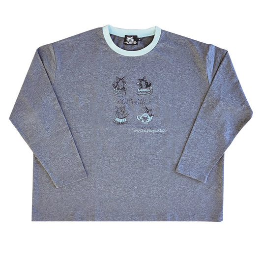 【予約】オーバー長袖T　F　 スイーツ　濃杢