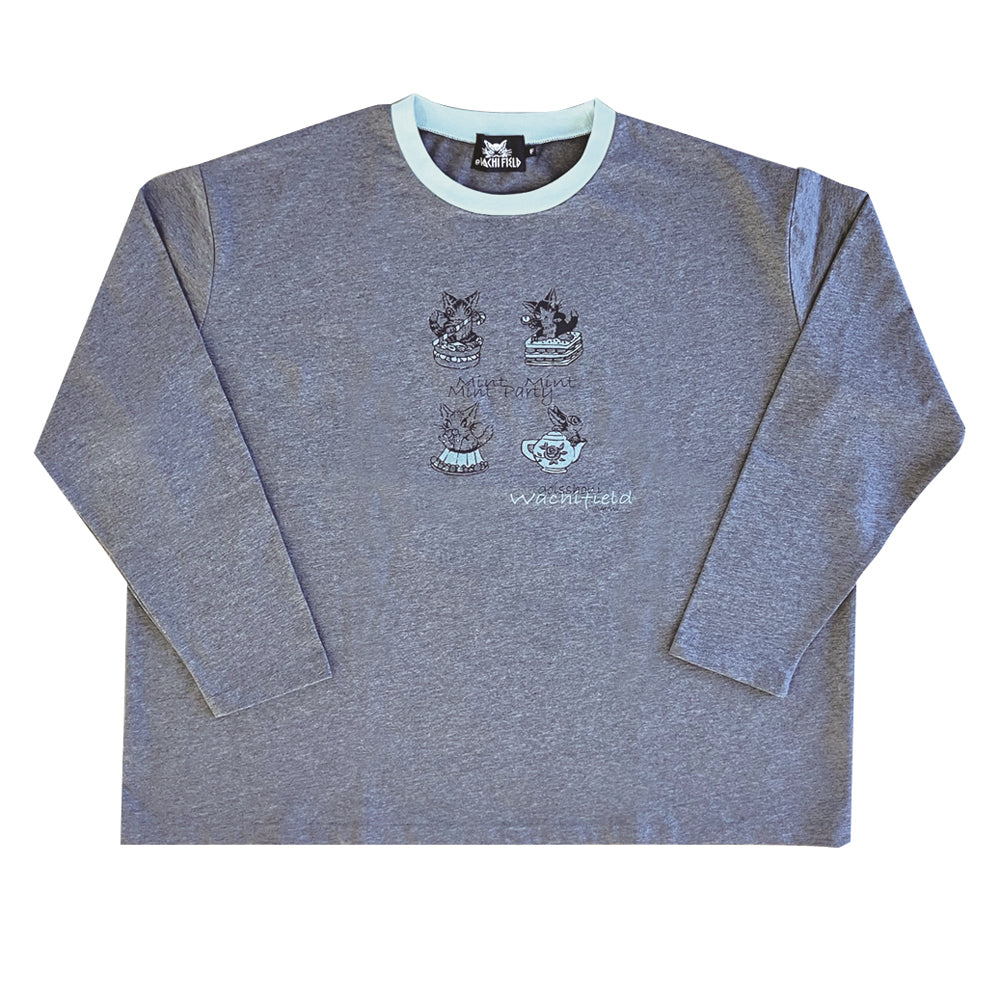 【予約】オーバー長袖T　M　スイーツ　濃杢