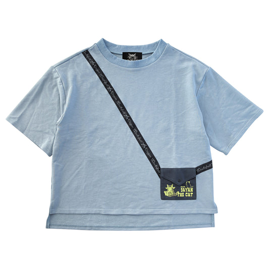 ポシェット風オーバーＴ　Ｍ　ＤＣ　青