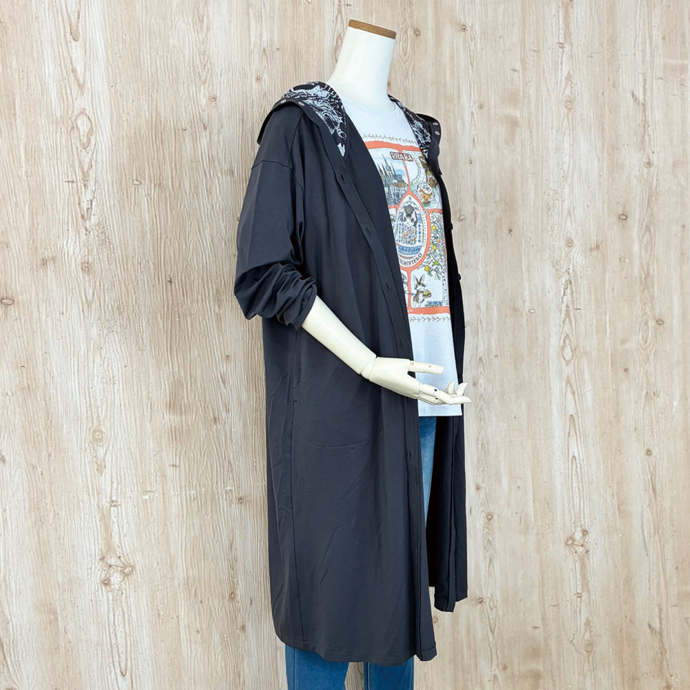 日除けロングカーデ　F　光の中　DG