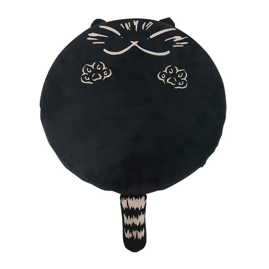 【予約】ほっと猫クッション 黒