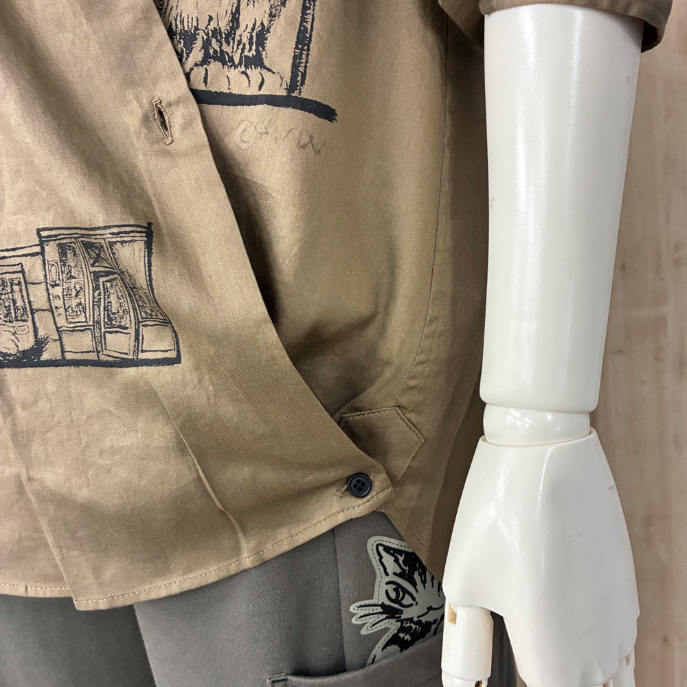2WAYカシュクールシャツ　F　BR