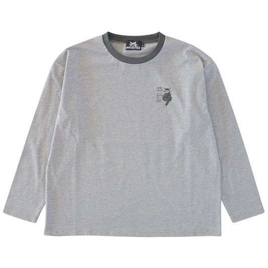 【予約】オーバー長袖T　M　タイム　杢G