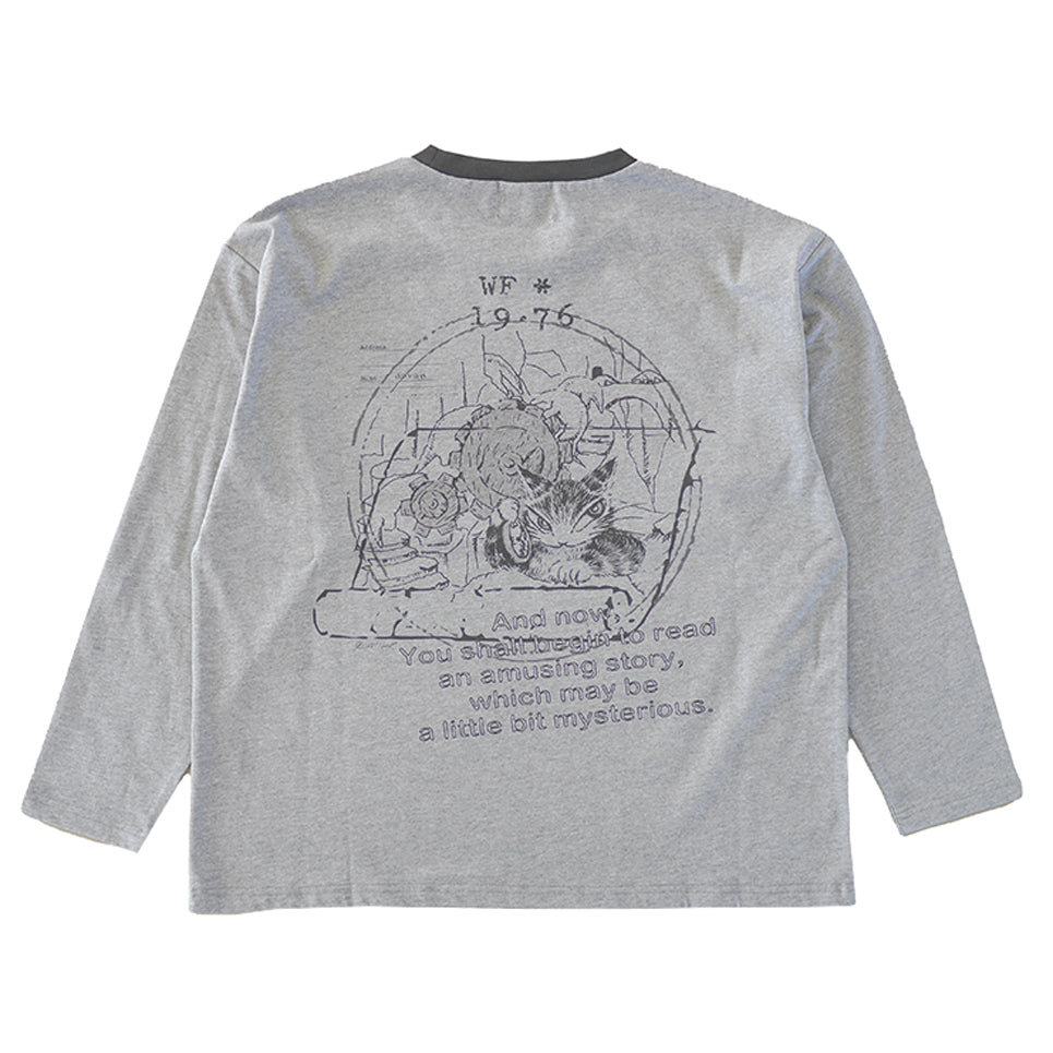 【予約】オーバー長袖T　L　 タイム　杢G