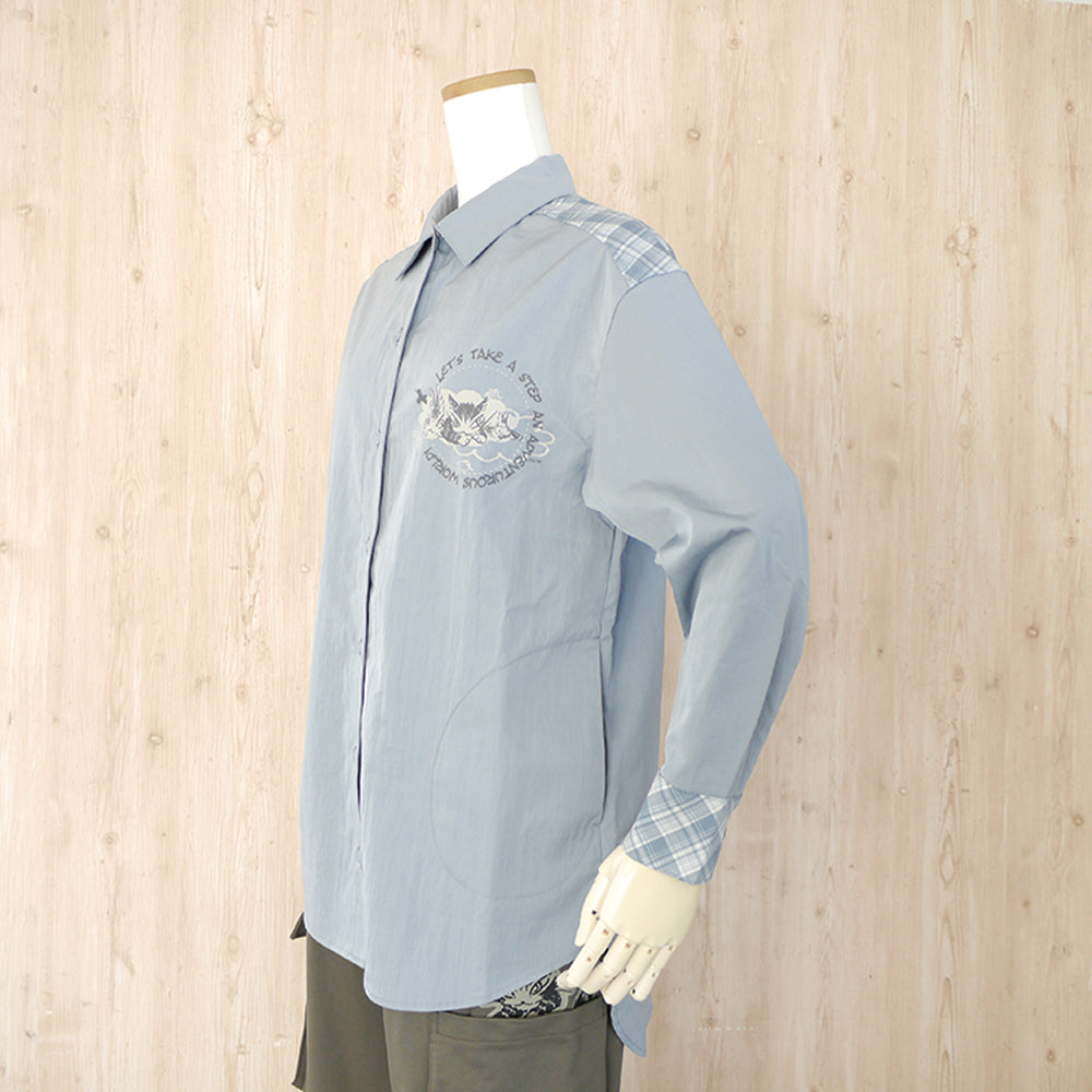 【予約】ポケ付オーバーシャツ　M　冒険録　B