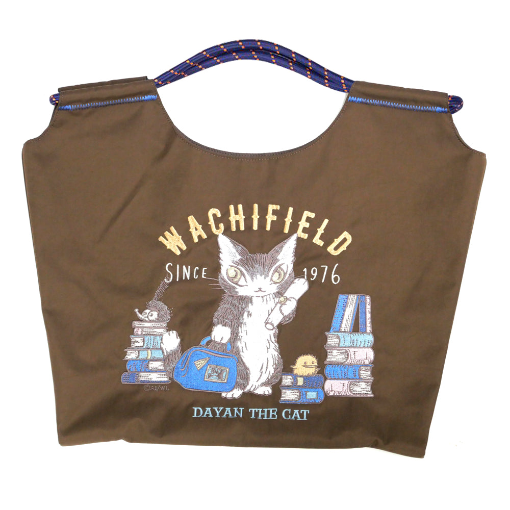 【予約】刺繍トート 旅するBABY・茶