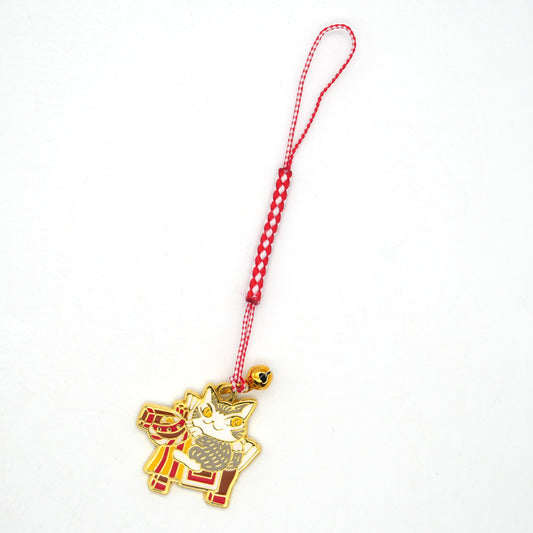 【予約】干支午ダヤン根付 赤