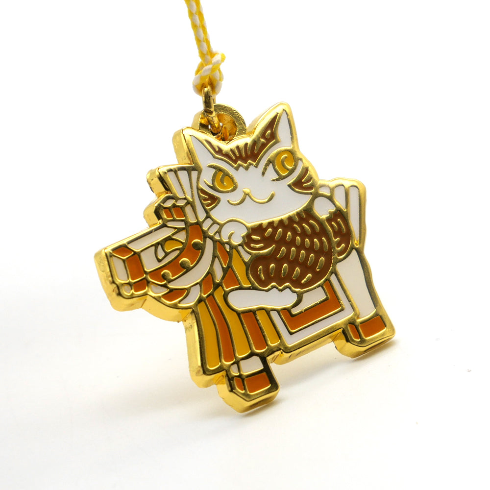 【予約】干支午ダヤン根付 黄