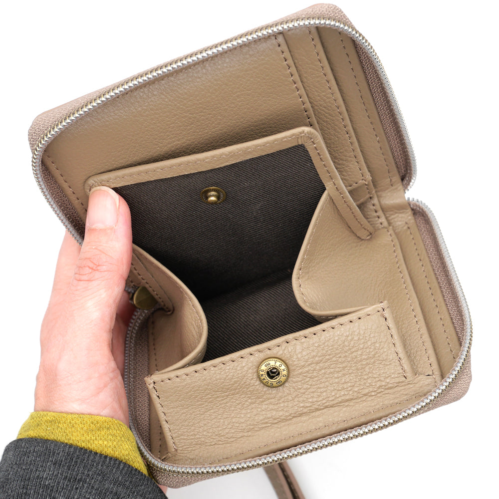 【予約】レザー刺繍ミニパース