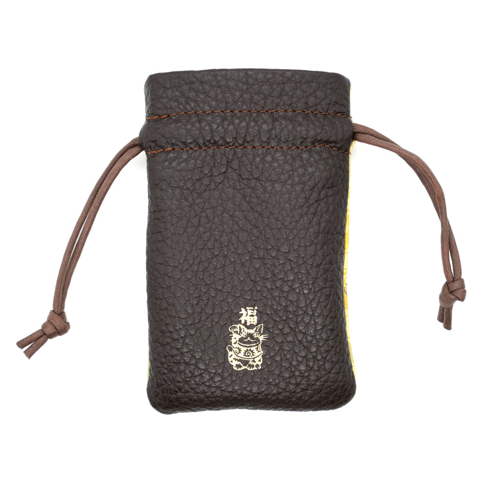 【予約】風神雷神福革巾着