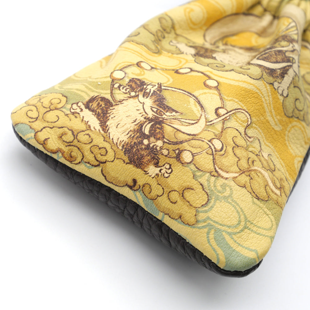 【予約】風神雷神福革巾着