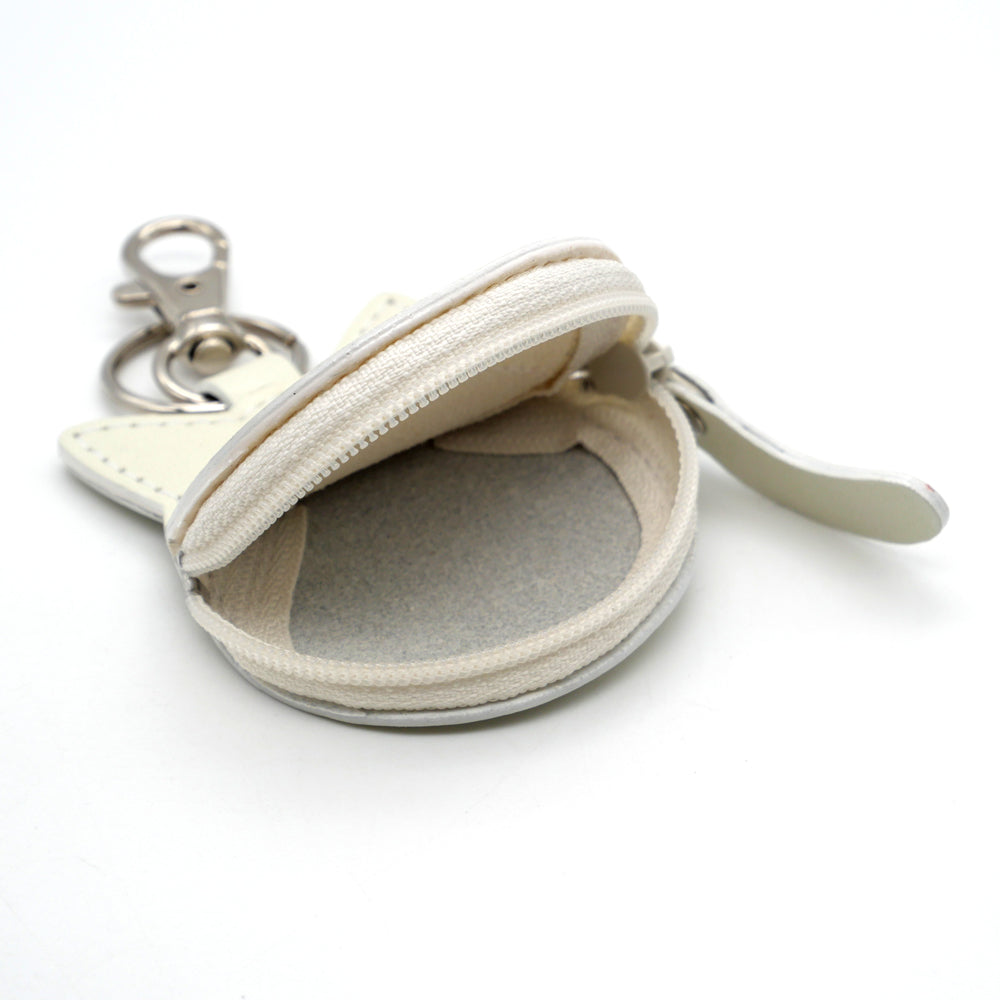 【予約】猫だるま小銭キー＃２ 白・バニラ