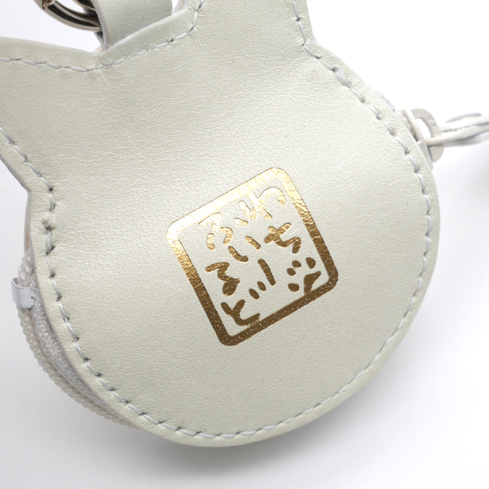 【予約】猫だるま小銭キー＃２ 白・バニラ