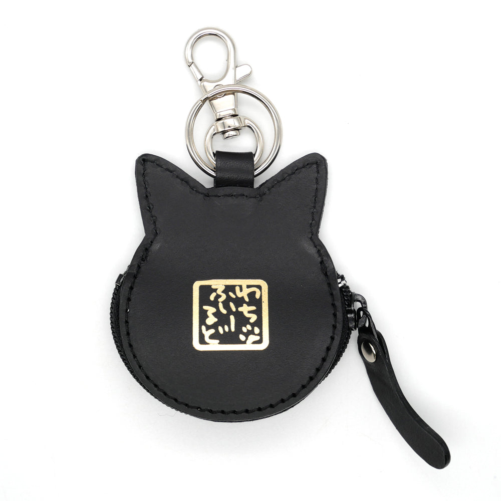 【予約】猫だるま小銭キー＃２ 黒・ジタン