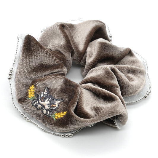 【予約】ベロアシュシュ ベージュ