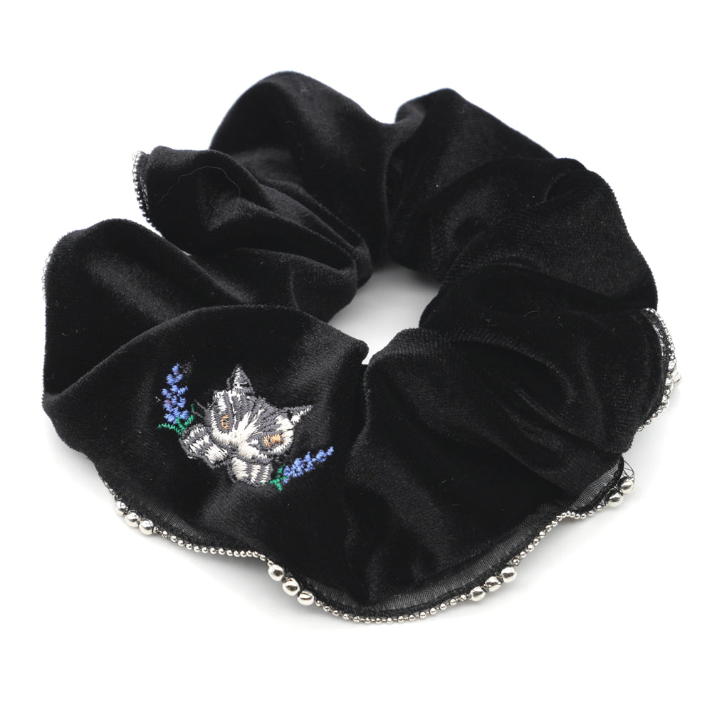 【予約】ベロアシュシュ 黒