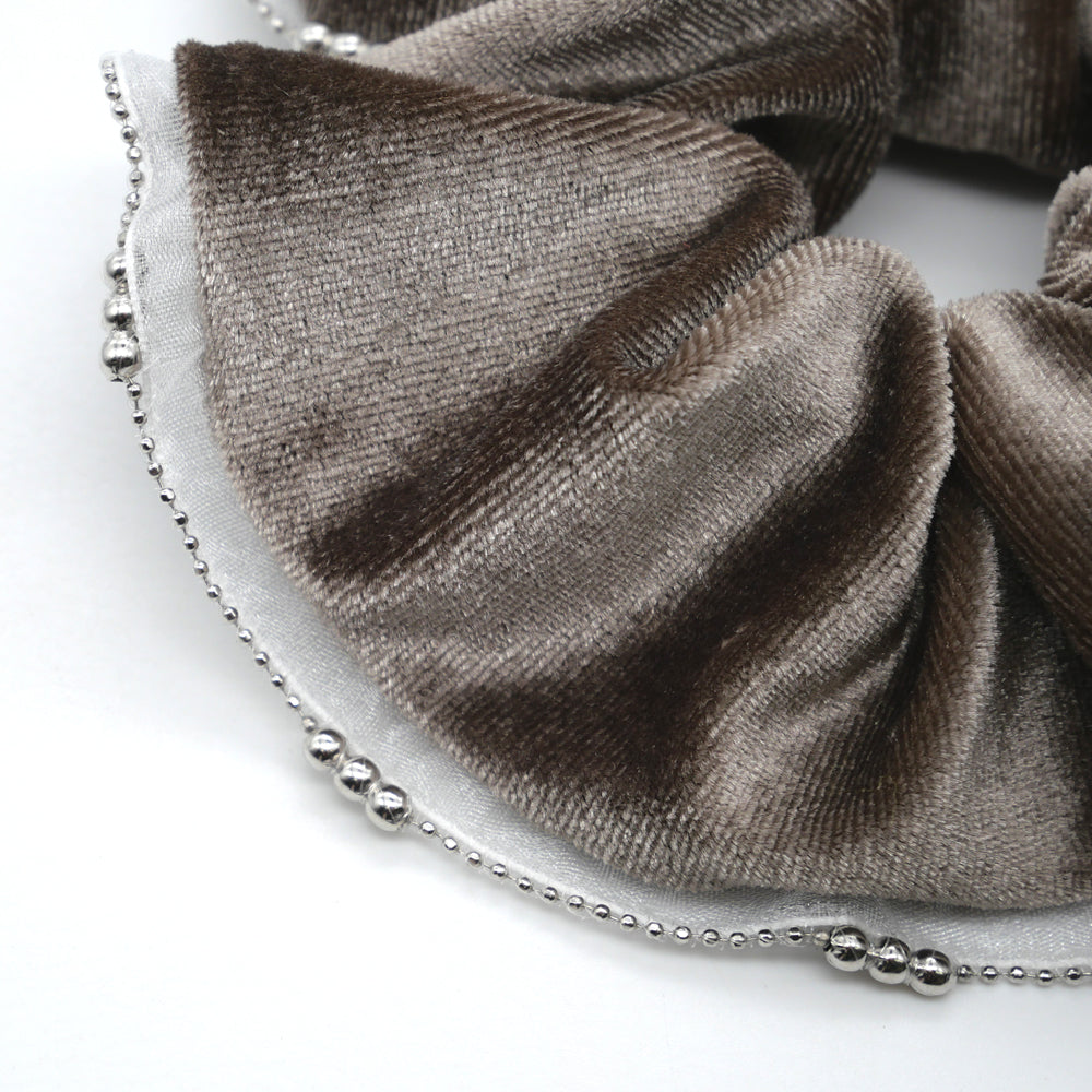 【予約】ベロアシュシュ ベージュ