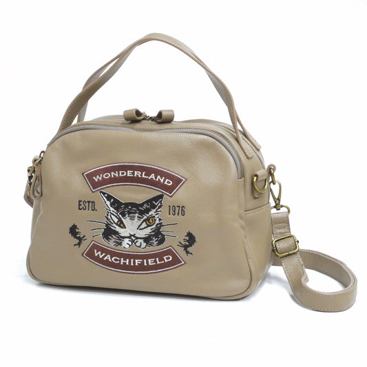 【予約】レザー刺繍ボストンショルダー